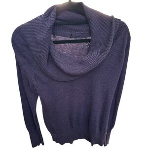 Sm/Med Chic Purple Cowl Neck Sweater with Relaxed Fit